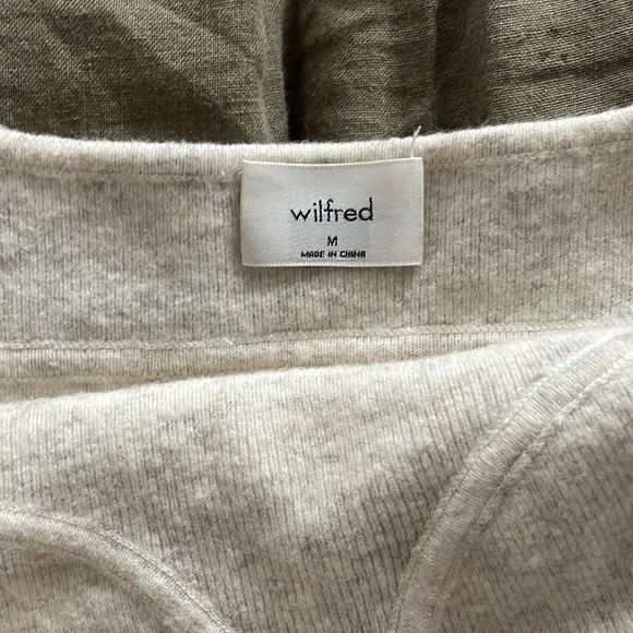 Aritzia Wilfred M cashmere crop tank bustier top - Picture 2 of 2